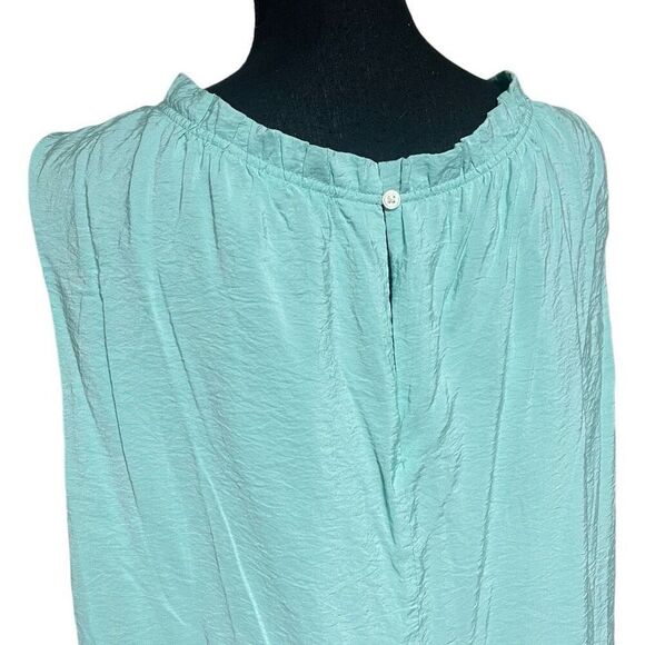 Loft Plus Aqua Tiered Swing Mini Dress N0474 - Picture 3 of 8